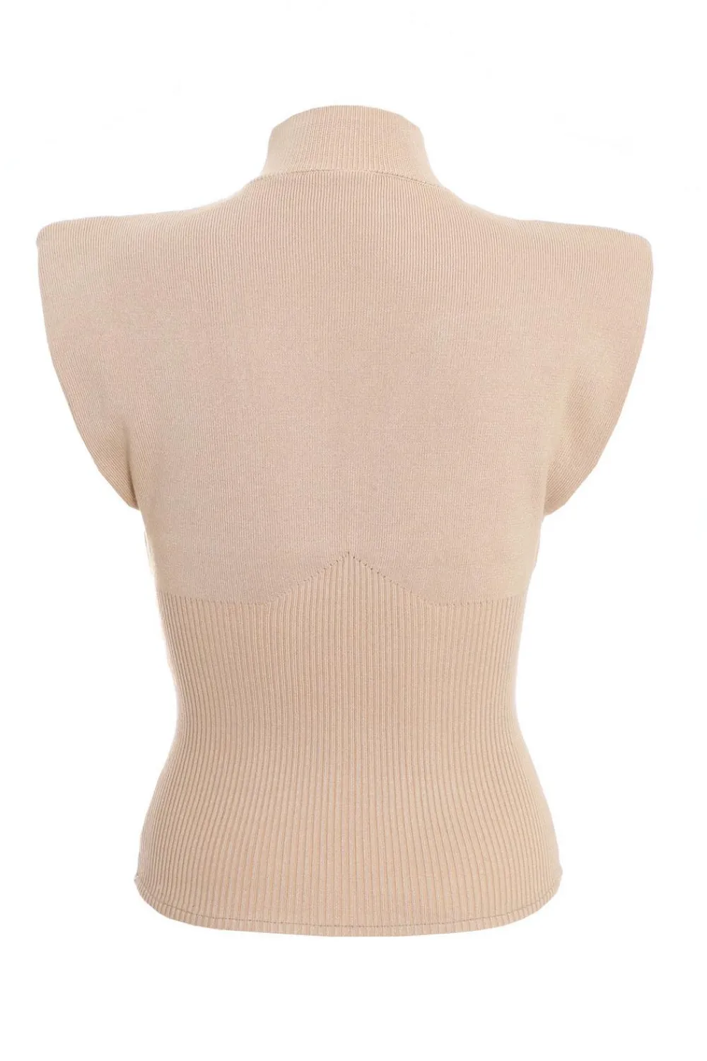 Quiz Workwear|Tops>Stone Seamless Knitted Vest