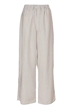 Quiz Trousers|Summer Clothes>Stone Striped Wide Leg Trousers