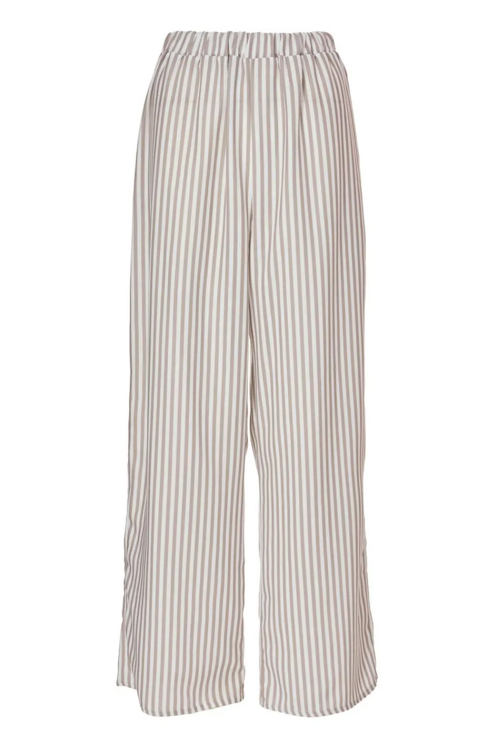 Quiz Trousers|Summer Clothes>Stone Striped Wide Leg Trousers