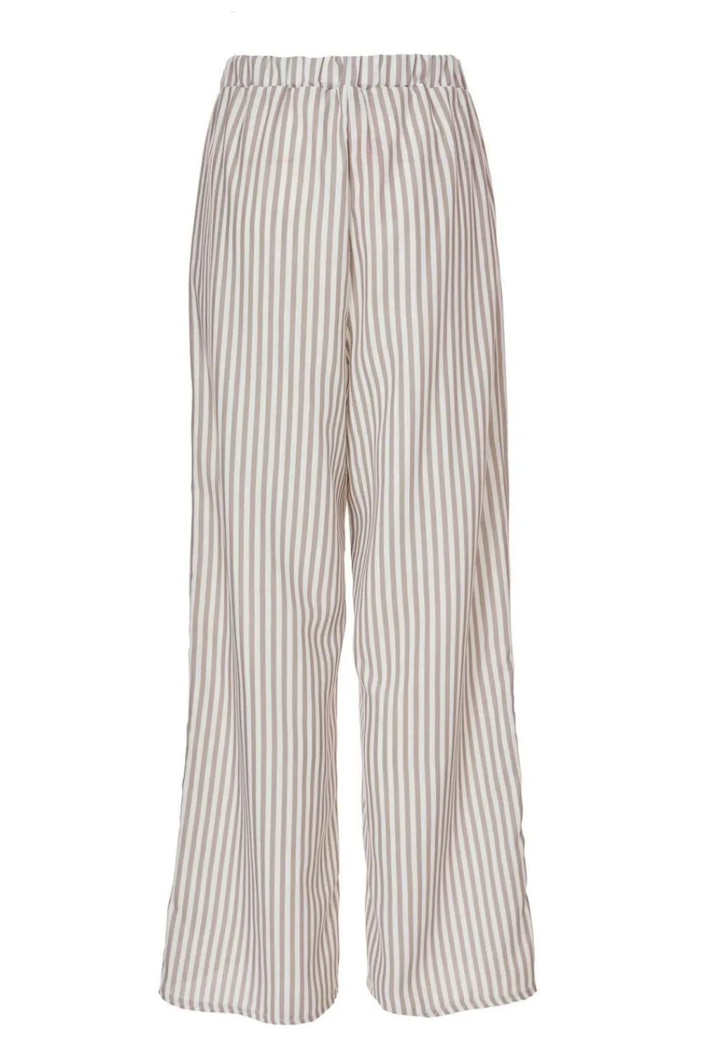 Quiz Trousers|Summer Clothes>Stone Striped Wide Leg Trousers