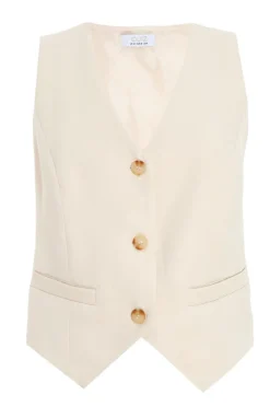 Quiz Waistcoat|Workwear>Stone Tailored Waistcoat