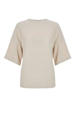 Quiz T-Shirts|Summer Tops>Textured T-Shirt