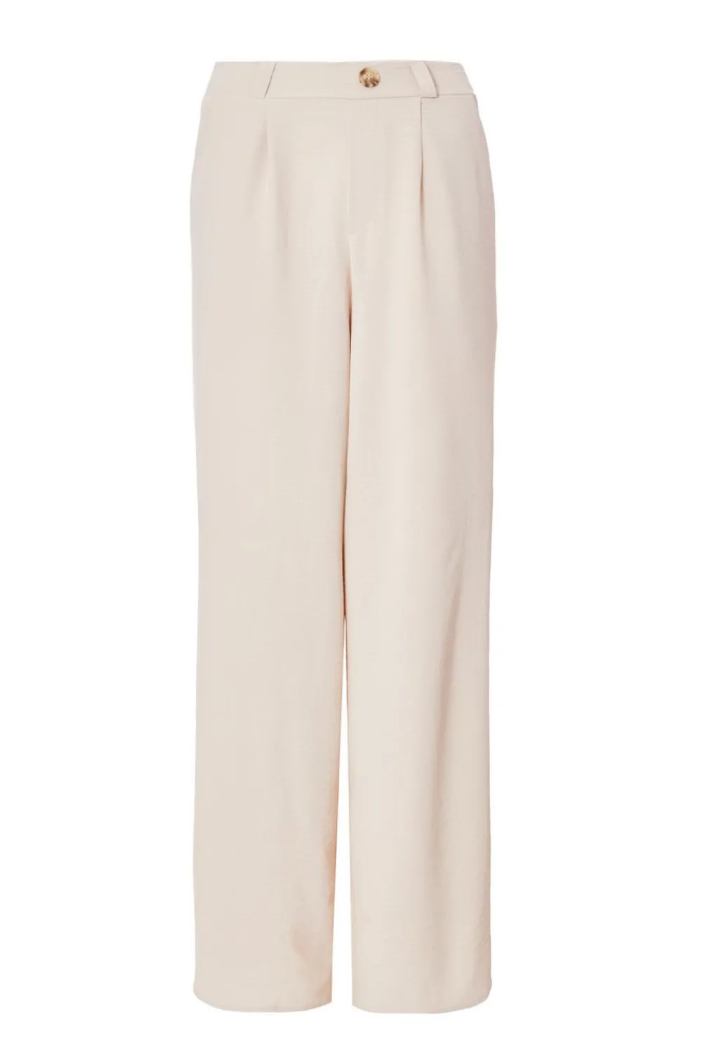 Quiz Workwear|Trousers>Stone Wide Leg Trousers