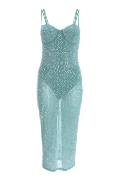 Quiz Wedding Guest Dresses|Midi Dresses>Rhinestone Bodycon Midi Dress