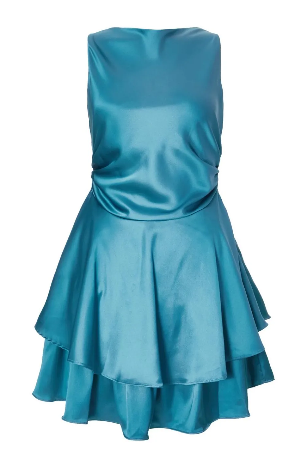 Quiz Going Out|Dresses>Satin Frill Skater Dress