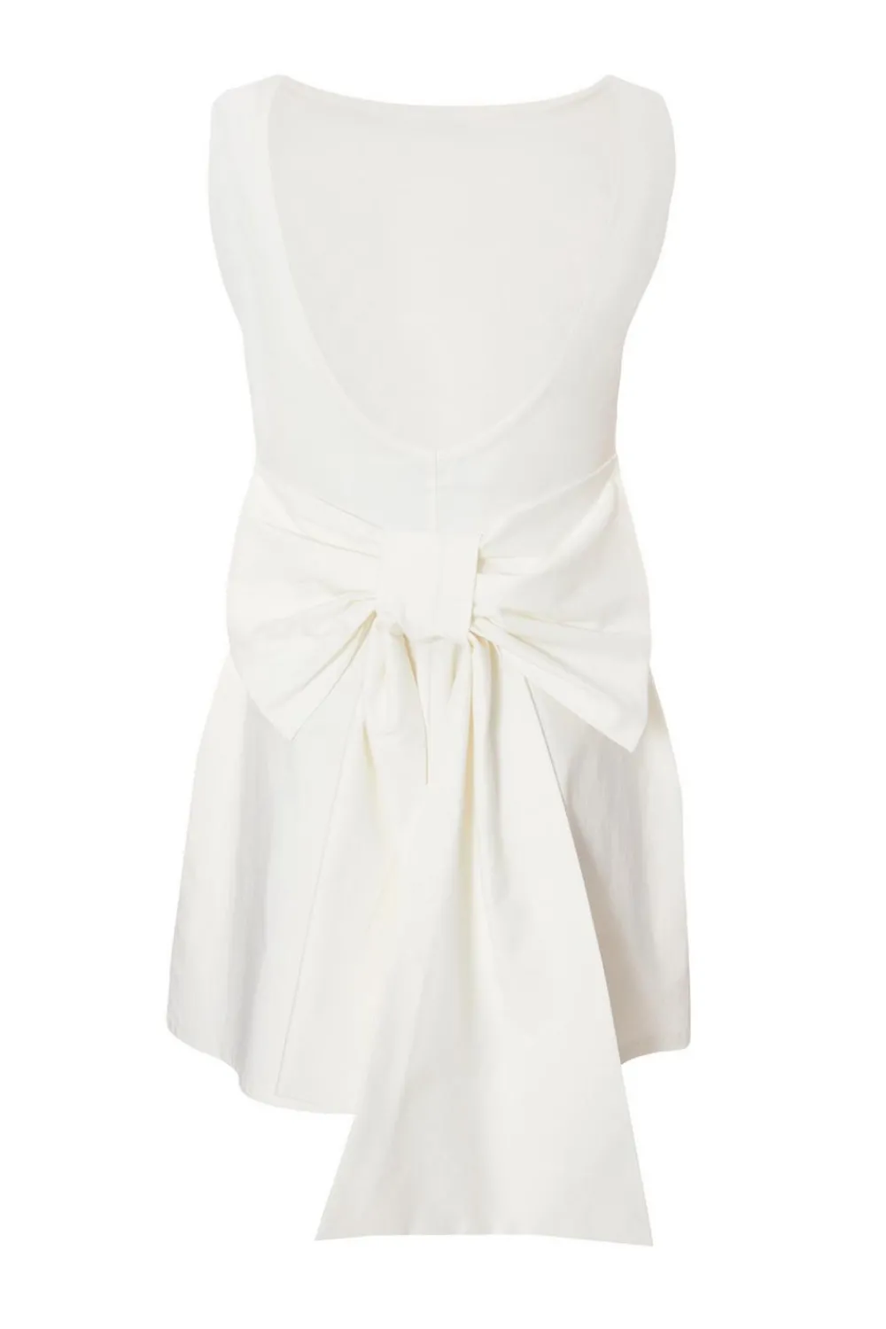 Quiz Day At The Races|Christening Guest>White Bow Back Mini Dress