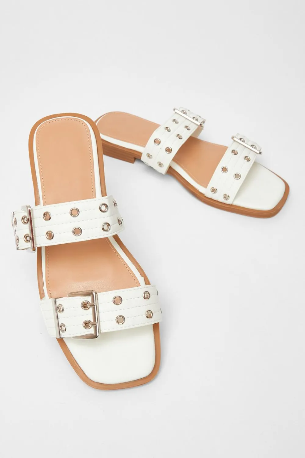 Quiz Sandals|Holiday Shoes>Buckle Flat Sandals