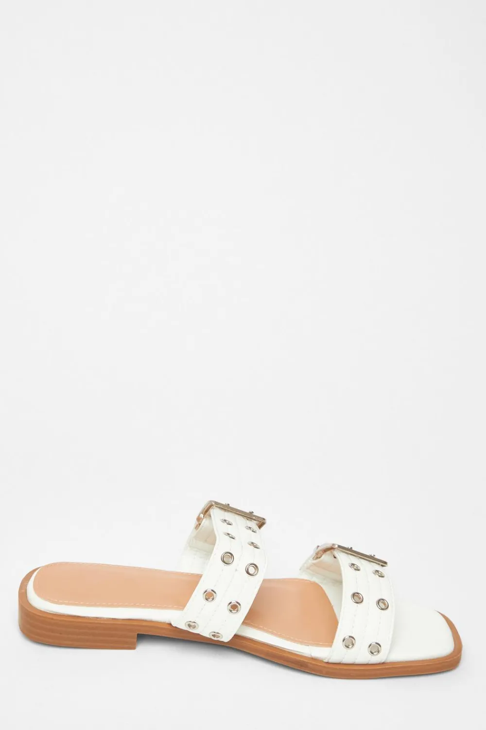 Quiz Sandals|Holiday Shoes>Buckle Flat Sandals