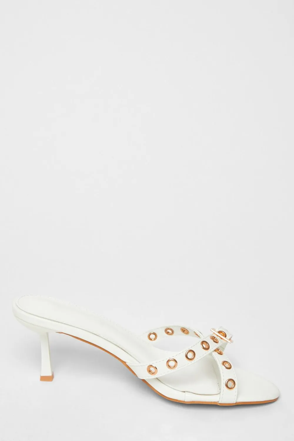 Quiz Heels>Buckle Mule Heels