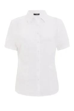 Quiz Schoolwear>White Button Short Sleeve Shirt