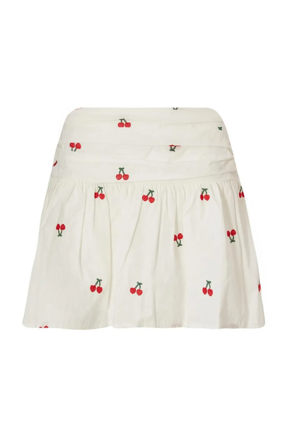 Quiz Summer Clothes|Skirts>White Cherry Print Mini Skirt