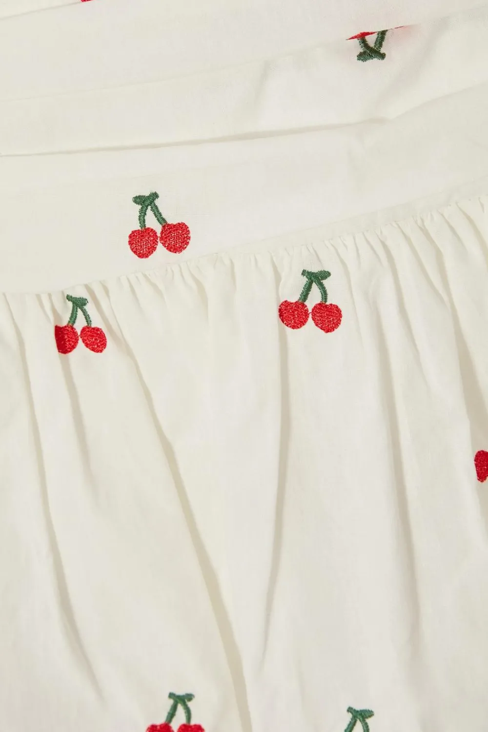 Quiz Summer Clothes|Skirts>White Cherry Print Mini Skirt