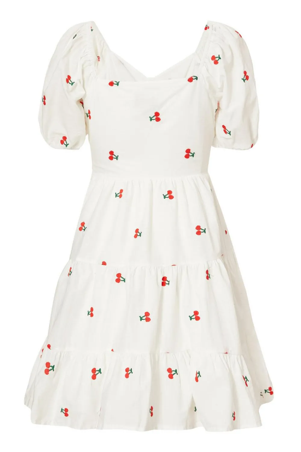 Quiz Summer Clothes|Holiday>White Cherry Print Skater Dress