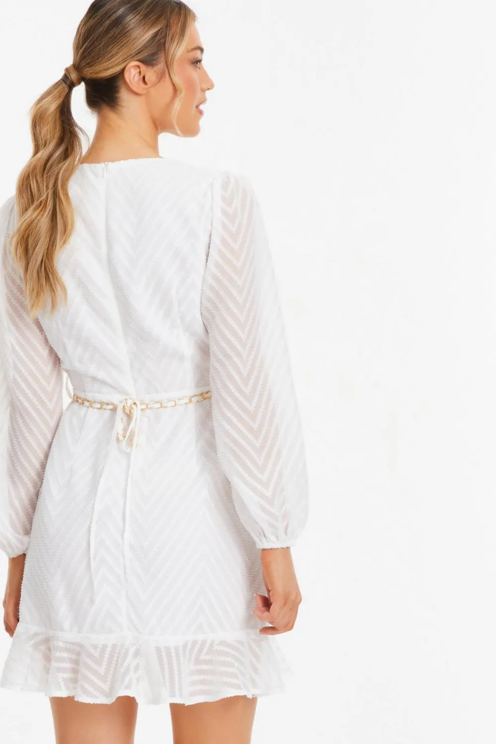 Quiz Holiday|Wrap Dresses>Chevron Skater Mini Dress