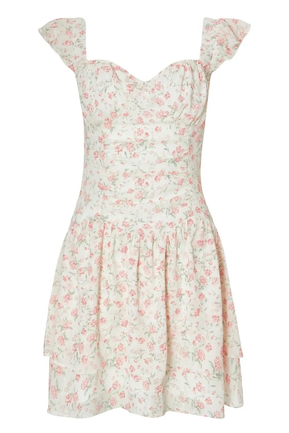 Quiz Summer Clothes|Holiday>White Chiffon Ditsy Floral Dress