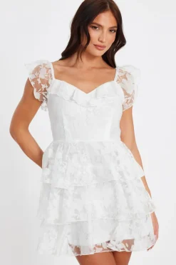 Quiz Day At The Races|Christening Guest>Chiffon Floral Skater Dress