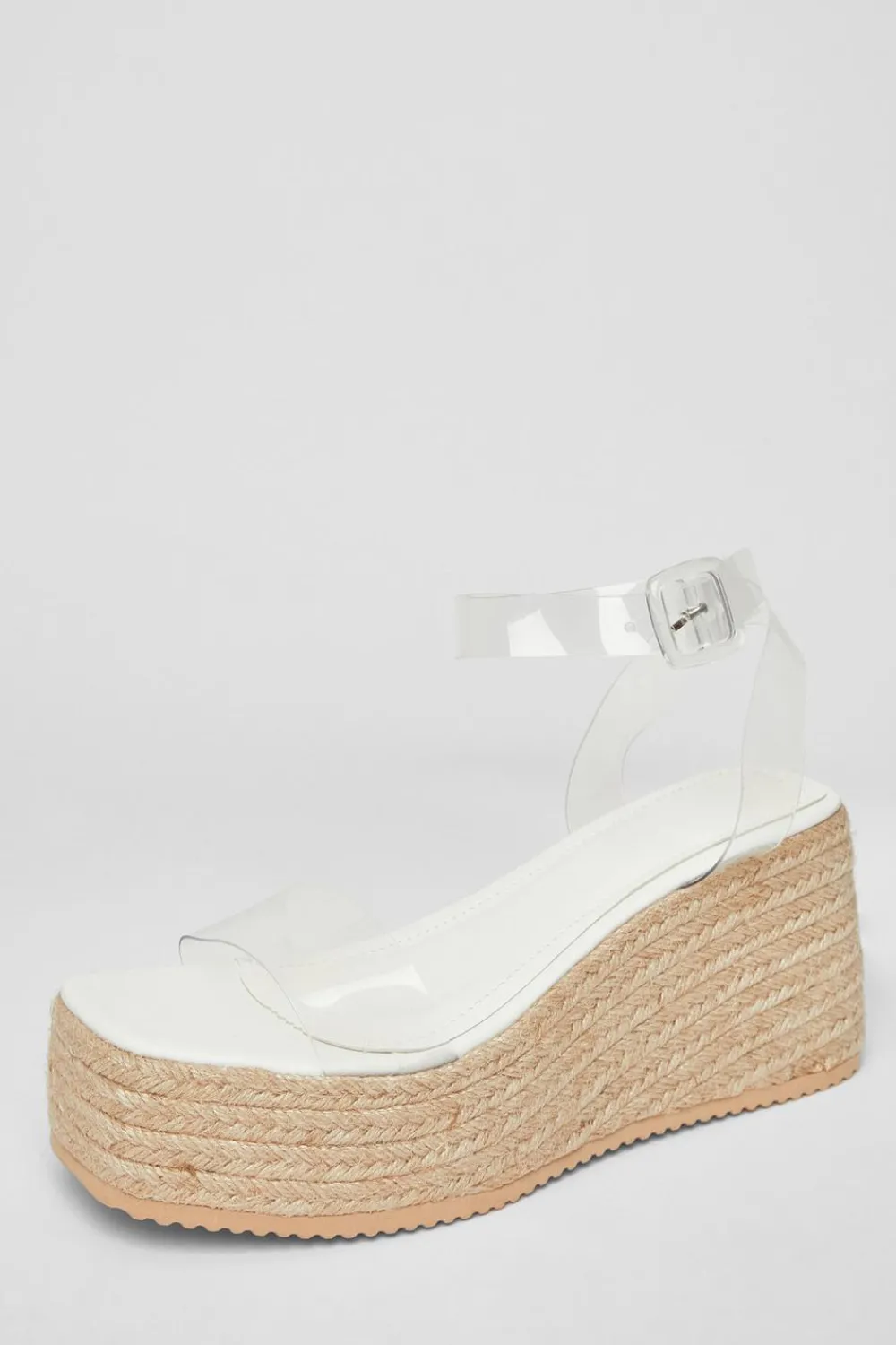 Quiz Wedges|Sandals>Clear Strap Wedges