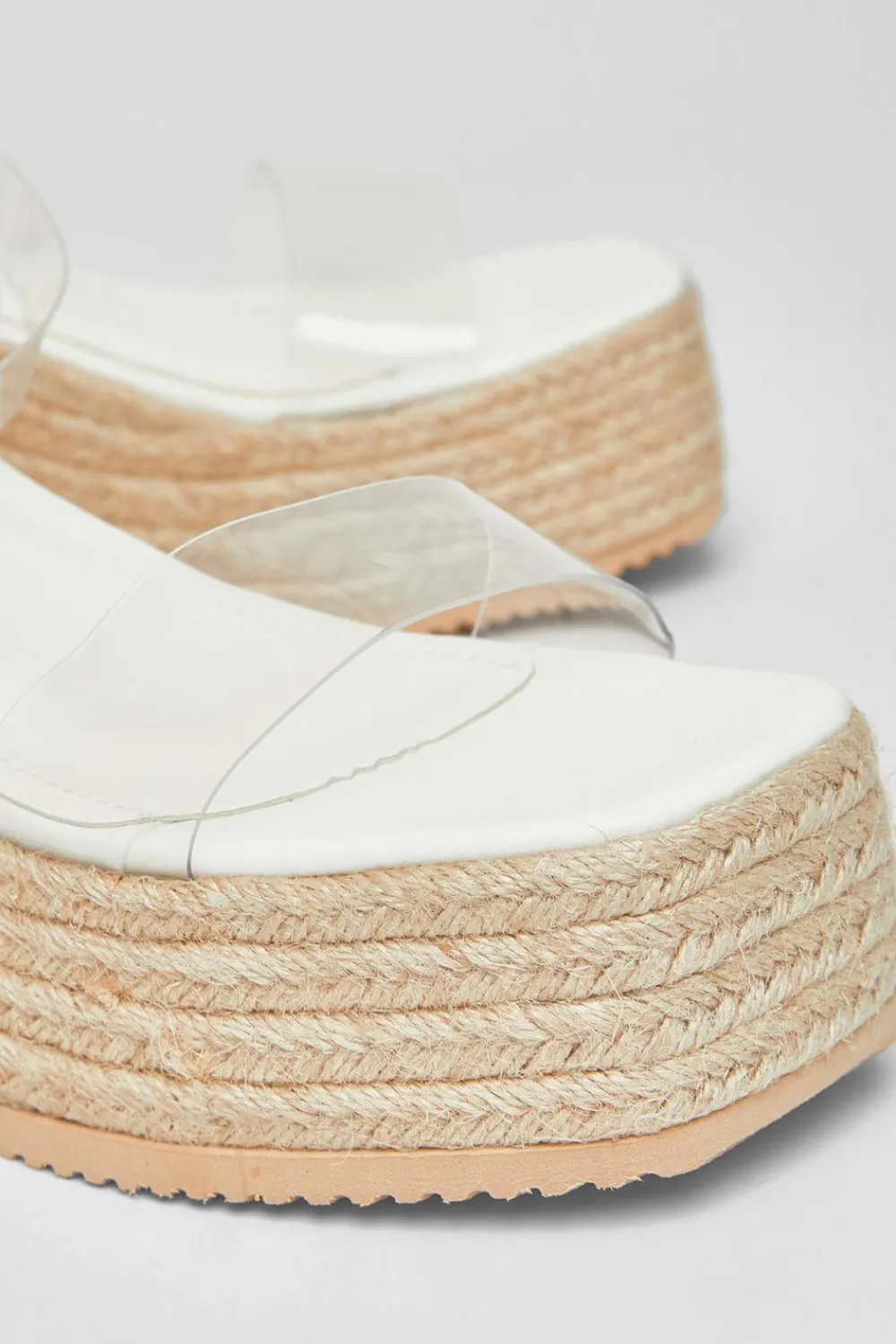 Quiz Wedges|Sandals>Clear Strap Wedges