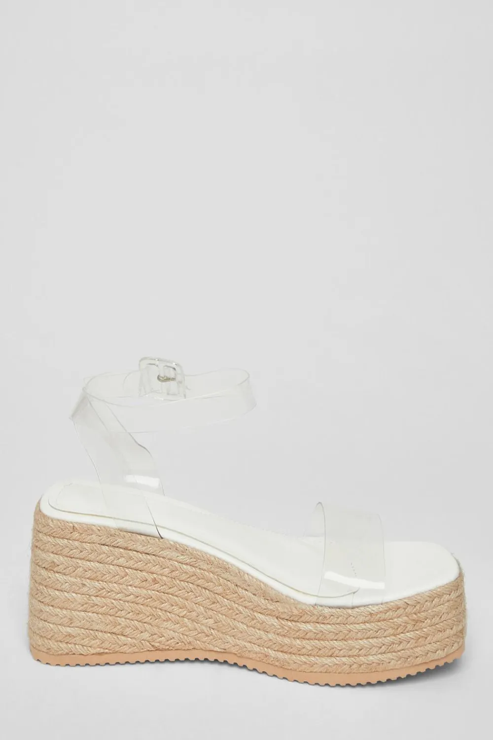 Quiz Wedges|Sandals>Clear Strap Wedges