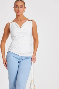 Quiz Going Out Tops|Day Tops>Cowl Neck Top