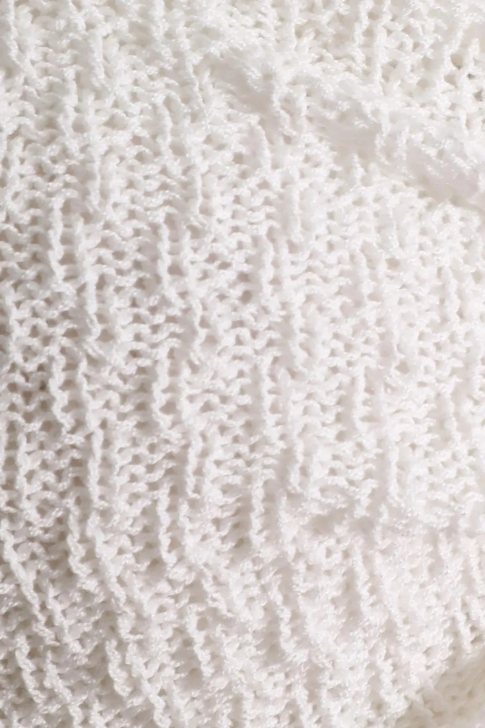 Quiz Summer Tops|Crop Tops>White Crochet Crop Top