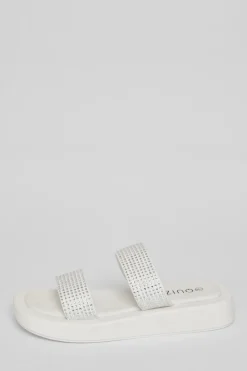 Quiz Sandals|Holiday Shoes>Diamante Flatform Sandals