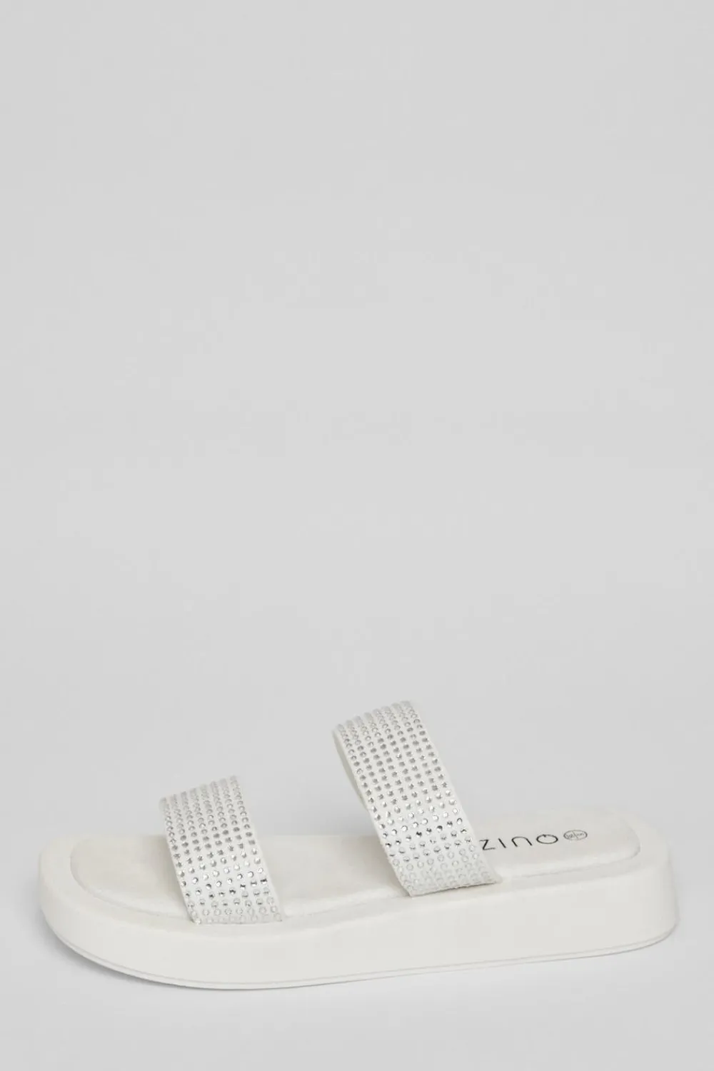 Quiz Sandals|Holiday Shoes>Diamante Flatform Sandals