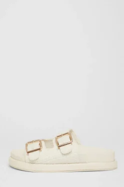 Quiz Sandals|Holiday Shoes>Double Buckle Flat Sandals