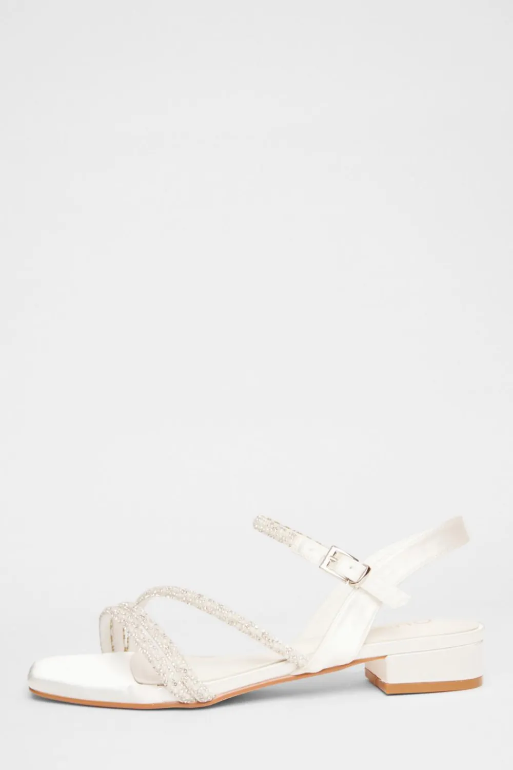 Quiz Sandals|Occasion Shoes>White Embellished Strappy Sandals
