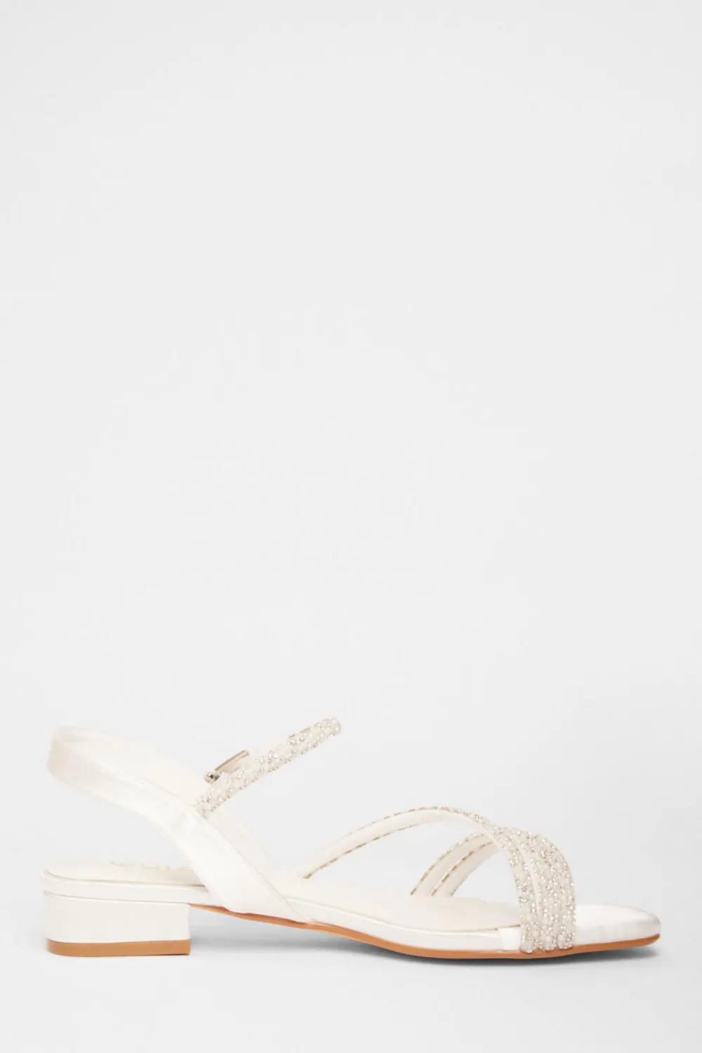 Quiz Sandals|Occasion Shoes>White Embellished Strappy Sandals