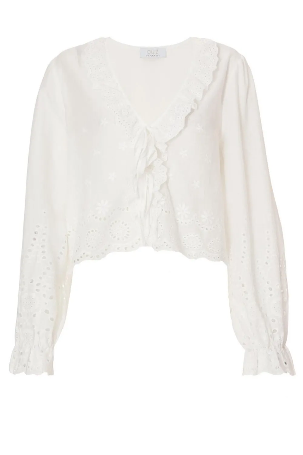 Quiz Summer Tops|Day Tops>White Embroidered Blouse