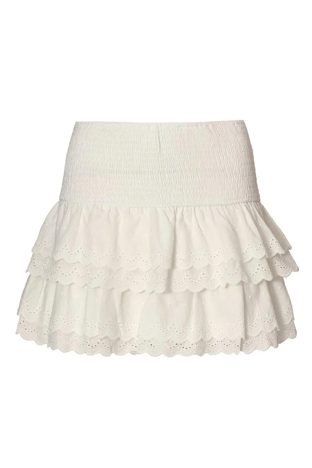 Quiz Summer Clothes|Skirts>White Embroidered Mini Skirt