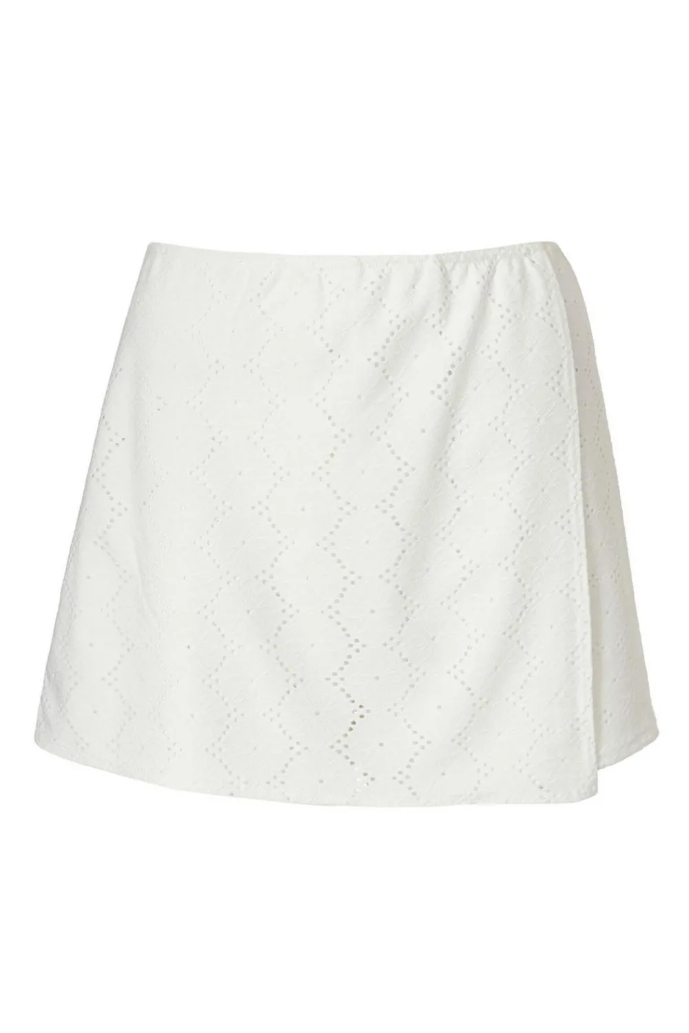 Quiz Summer Clothes|Skirts>White Embroidered Textured Skort