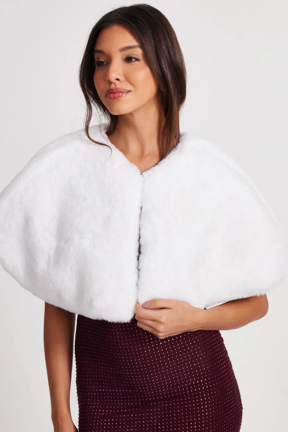 Quiz Wedding Accessories|Occasion Cover-Ups>Faux Fur Wrap