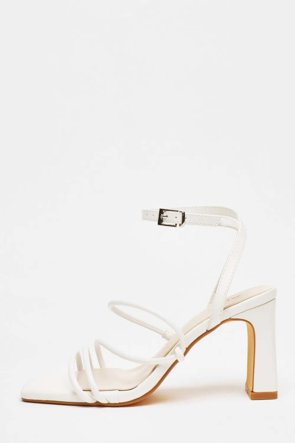 Quiz Shoe & Bag Sets|Sandals>Faux Leather Block Heeled Sandals