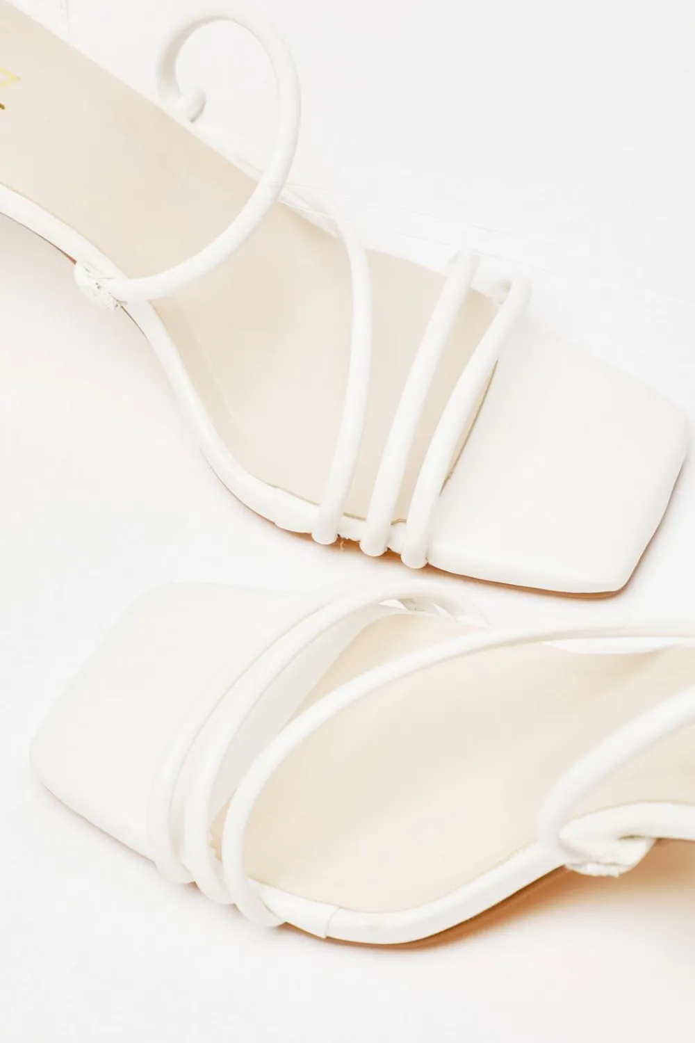 Quiz Shoe & Bag Sets|Sandals>Faux Leather Block Heeled Sandals