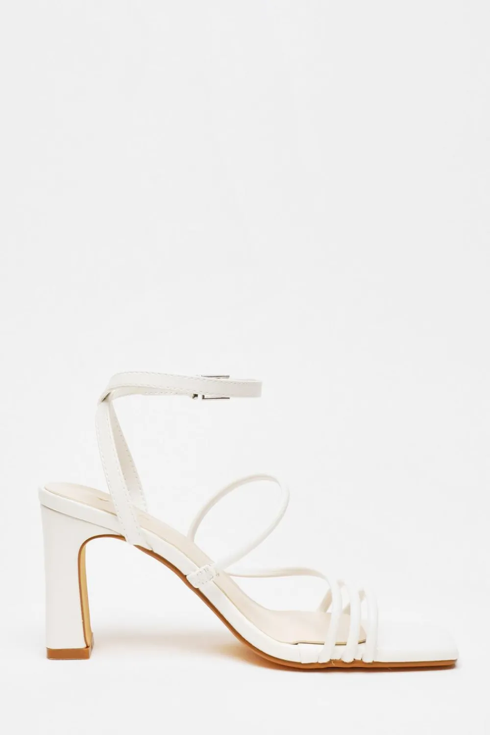 Quiz Shoe & Bag Sets|Sandals>Faux Leather Block Heeled Sandals