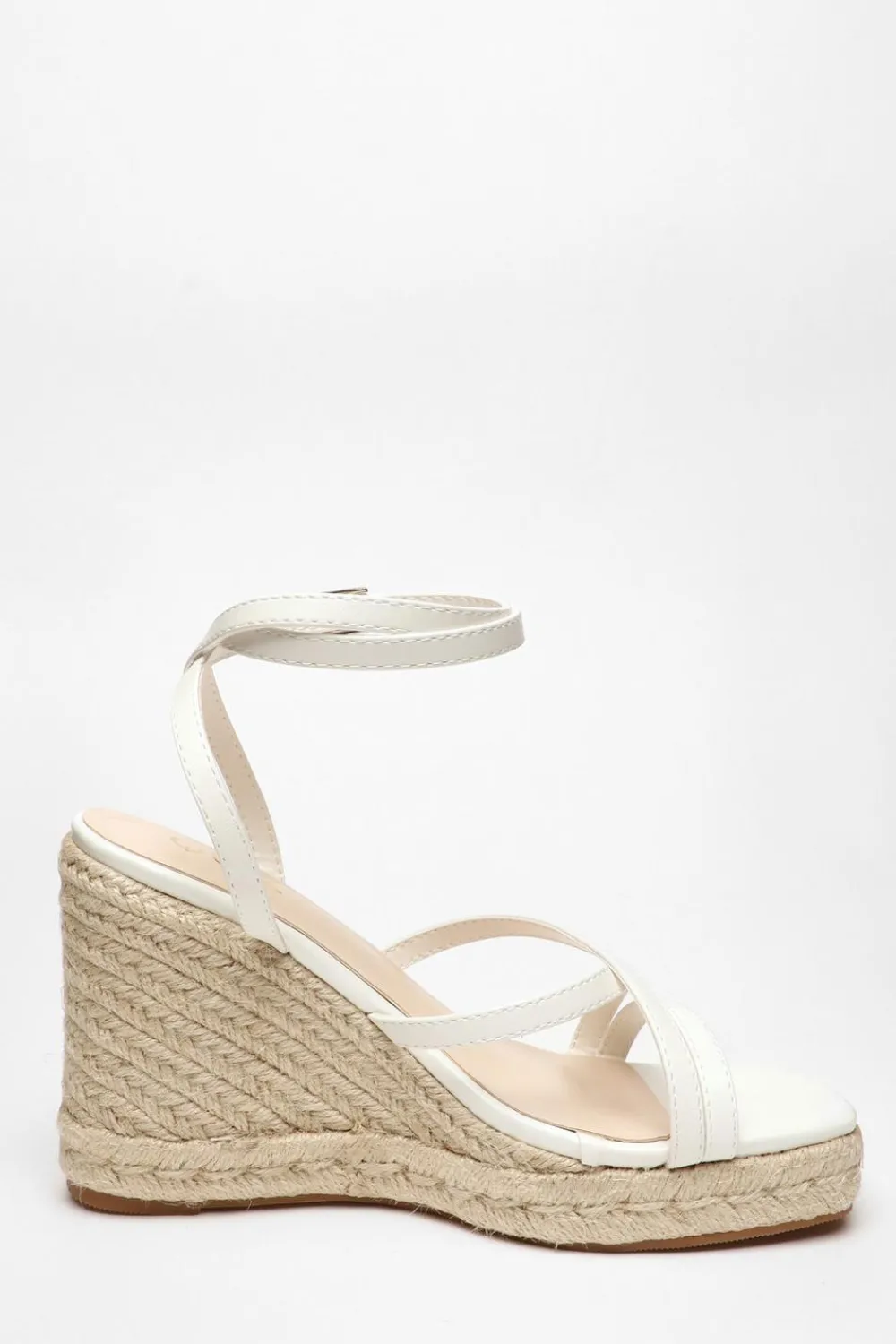 Quiz Wedges|Holiday Shoes>Faux Leather Strappy Wedges