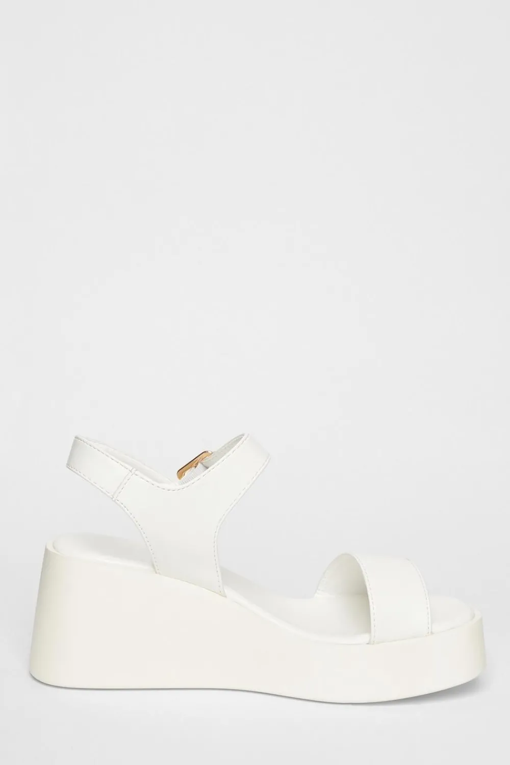 Quiz Sandals|Holiday Shoes>White Faux Leather Wedges
