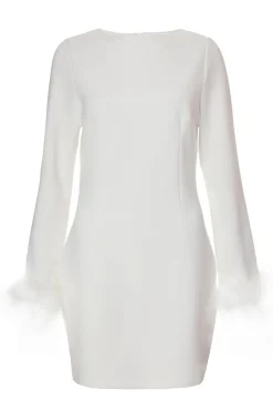 Quiz Evening Dresses|Day At The Races>Feather Trim Mini Dress