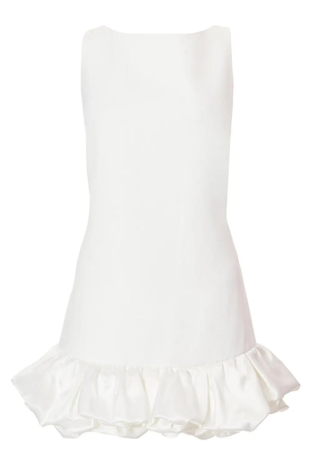 Quiz Day At The Races|Christening Guest>White Frill Hem Mini Dress