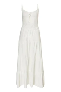 Quiz Summer Clothes|Holiday>White Linen Corset Maxi Dress