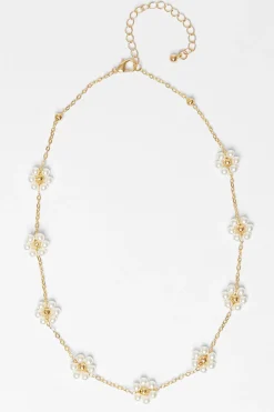 Quiz Jewellery Sets|Jewellery>White Pearl Daisy Necklace