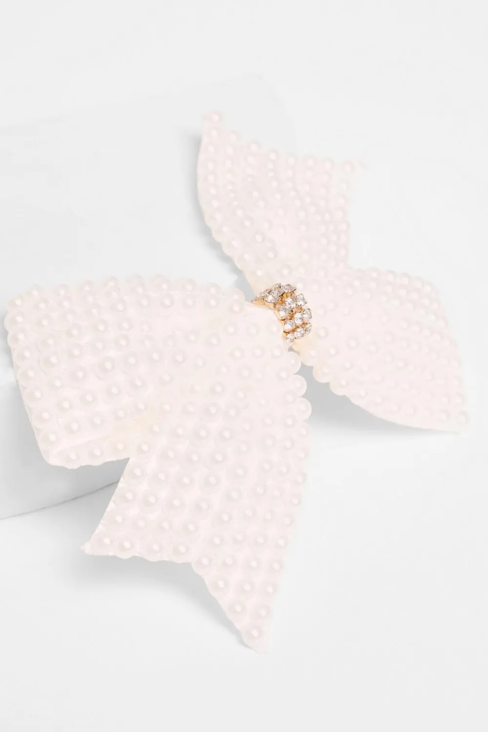 Quiz Wedding Accessories|Hair Accessories>White Pearl Hair Bow