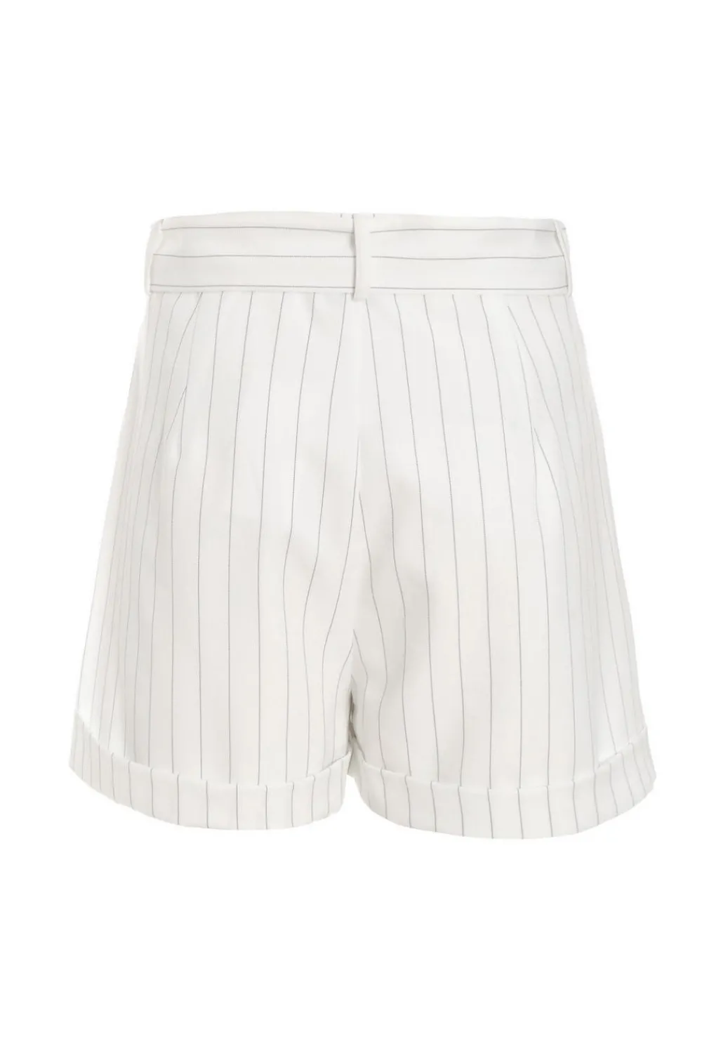 Quiz Shorts|Co-Ords>White Pinstripe Tailored Shorts