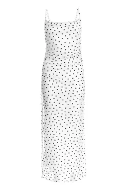 Quiz Summer Clothes|Holiday>White Polka Dot Print Midaxi Dress