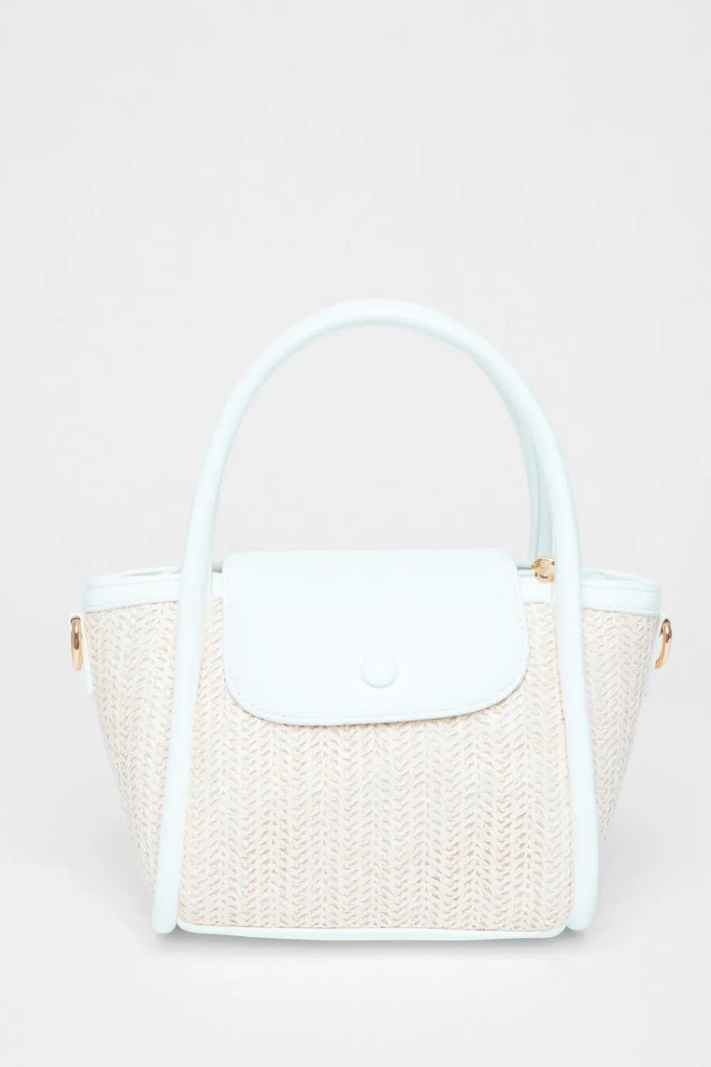Quiz Holiday Accessories|Bags>White Raffia Top Handle Bag