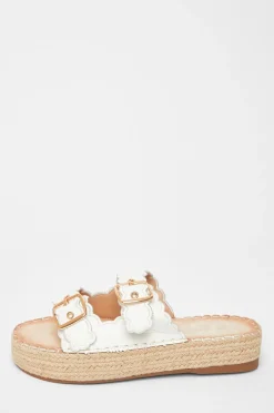 Quiz Sandals|Holiday Shoes>Scallop Flatform Sandals