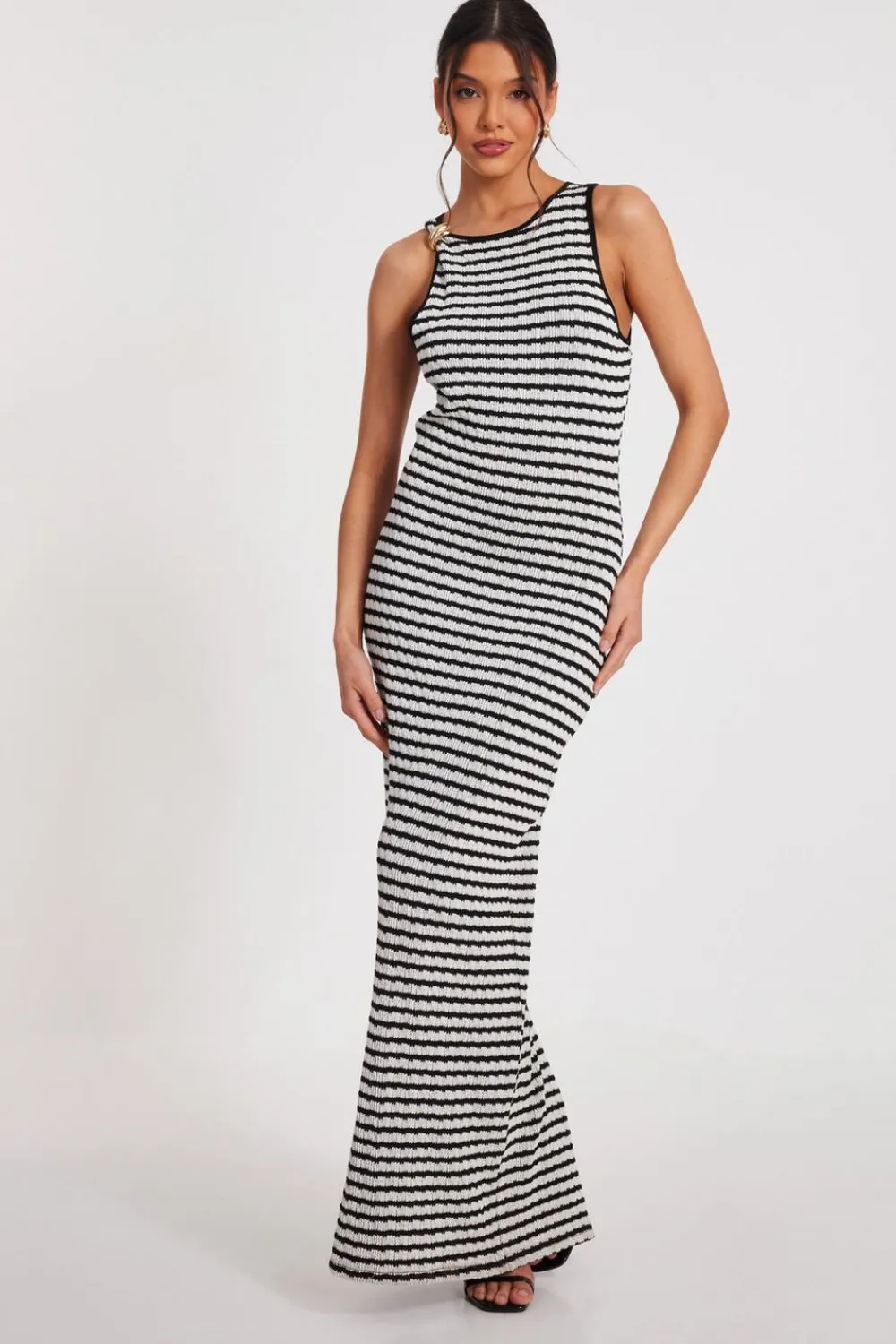 Quiz Summer Clothes|Holiday>White Stripe Midaxi Dress