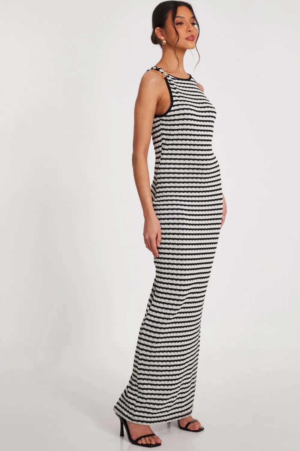 Quiz Summer Clothes|Holiday>White Stripe Midaxi Dress